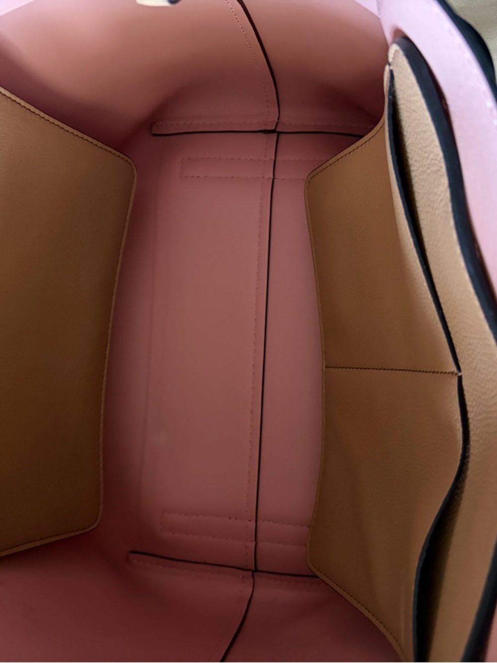 Burberry Tan Leather Tote with Multicolor Equestrian Motif - Picture 6 of 10